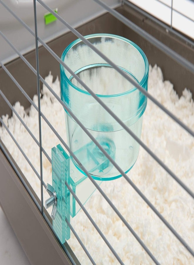 Lixit Quick Lock Removable Cage Bowls for Rabbits, Guinea Pigs, Gerbils, Ferrets, Dogs, Cats, Birds, and Other Small Animals - Made in USA (Blue, 20 Ounce) - Image 4